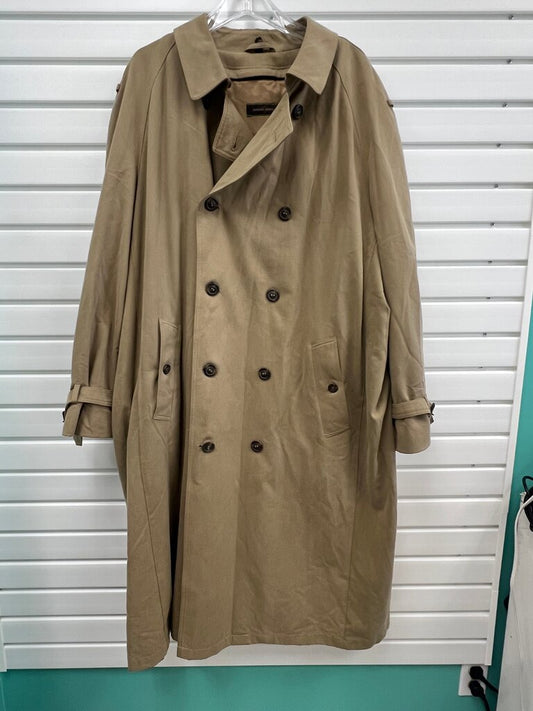 Joseph Abboud Men's Khaki Trench Coat 46L