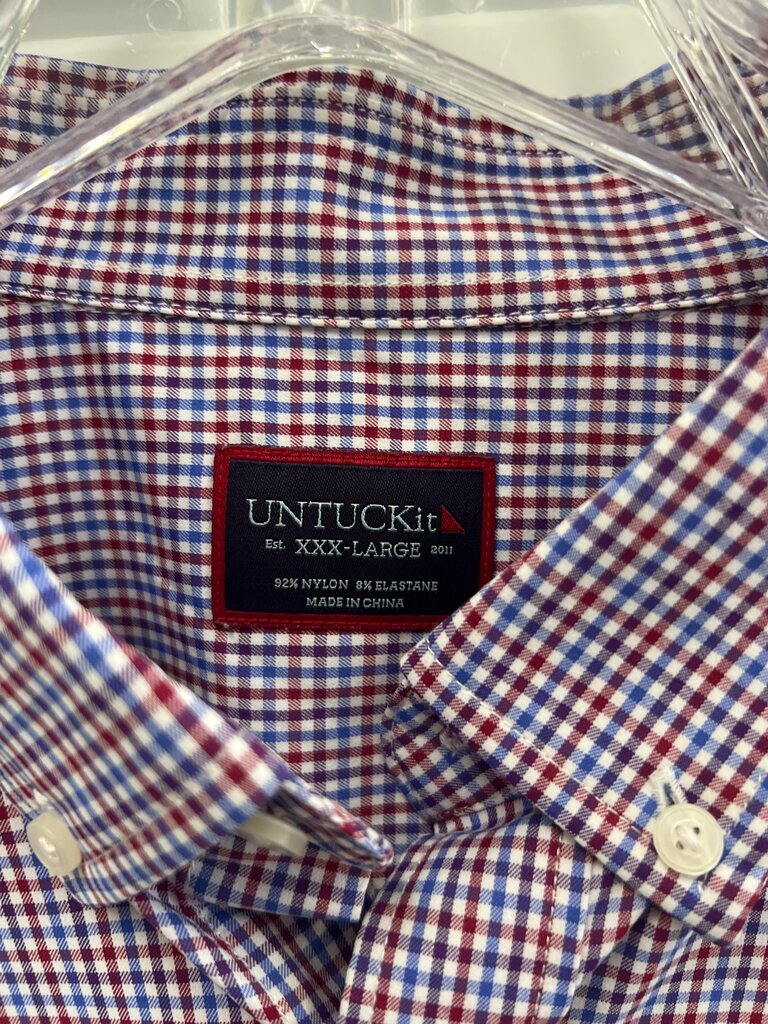 UNTUCKit Men's Checkered Shirt