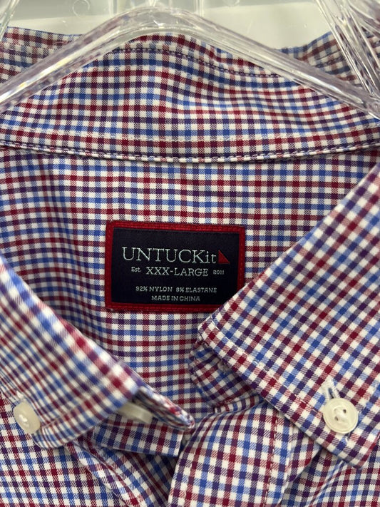 UNTUCKit Men's Checkered Shirt