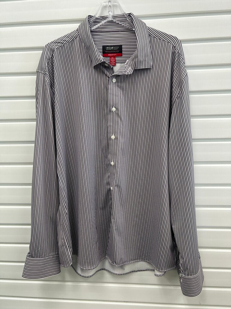 Awearness Kenneth Cole Slim Fit Striped Shirt