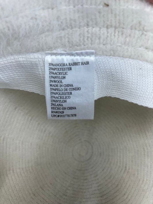 Angora Rabbit Hair White Bucket Hat
