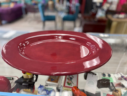Red Serving Platter