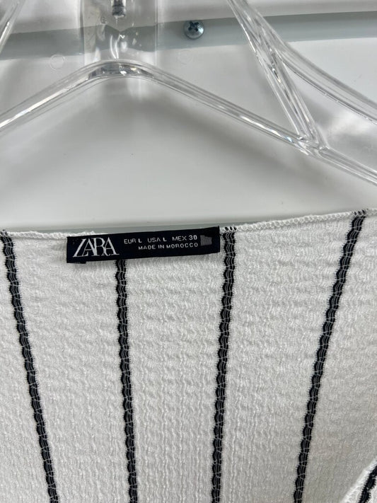 Zara Striped V-Neck Dress