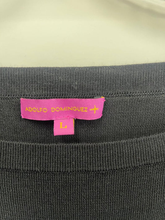 dolfo Dominguez Black Knit Sweater Copper Cuffs