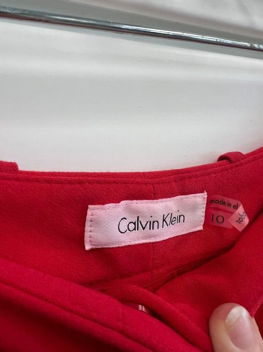 Calvin Klein Women's Red Dress Pants