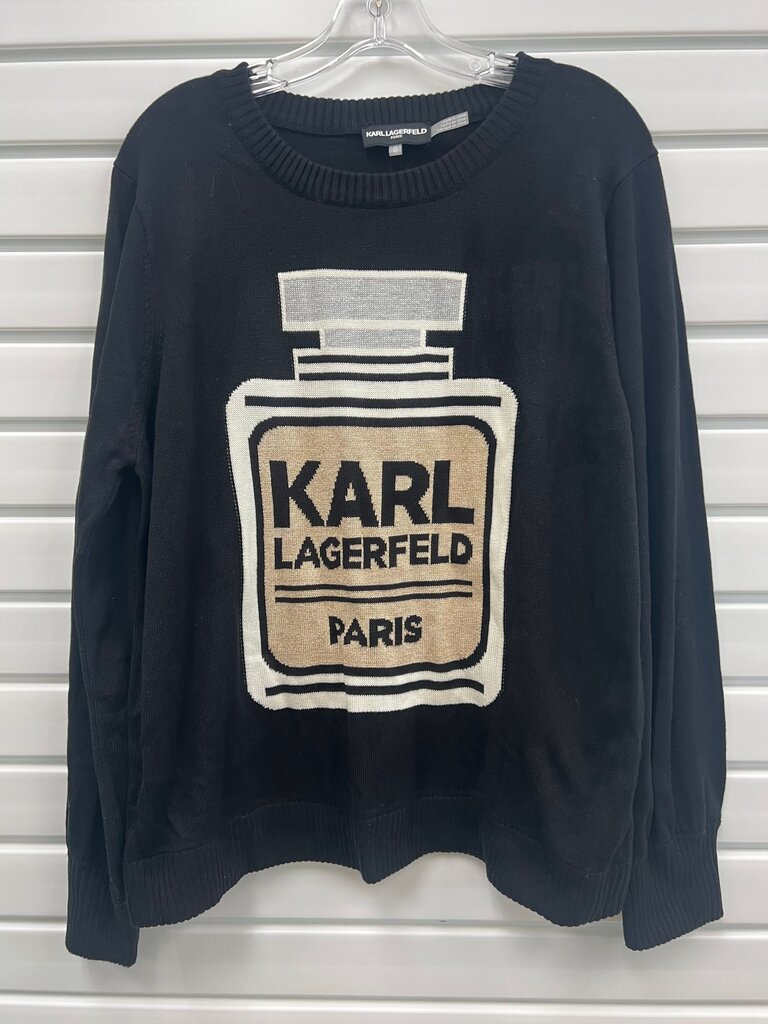Karl Lagerfeld Black Sweater with Logo