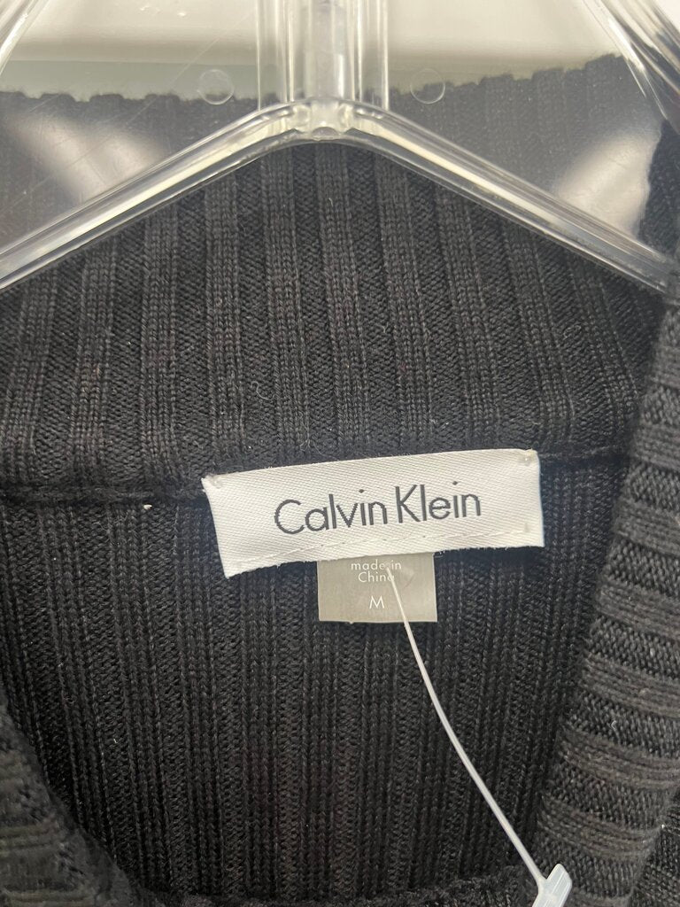 Calvin Klein Black Ribbed Dress