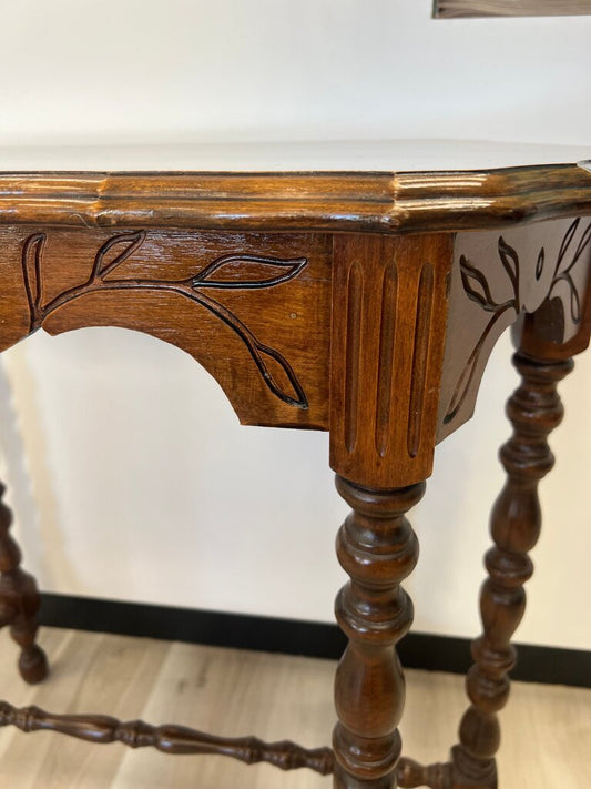 Antique Jacobean Six-Leg Parlor Table