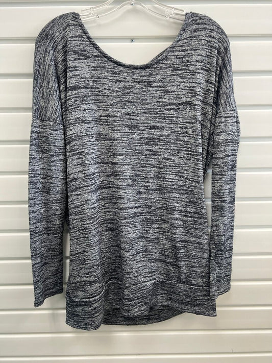 Athleta Heather Navy Long Sleeve Sweater Top M