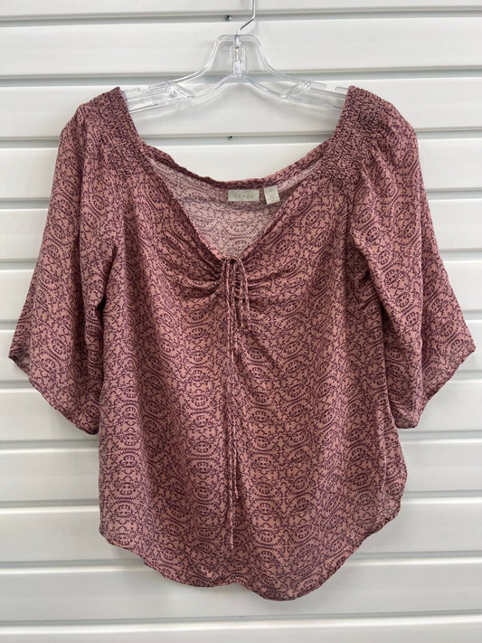 Hinge Women's Pink Printed Blouse