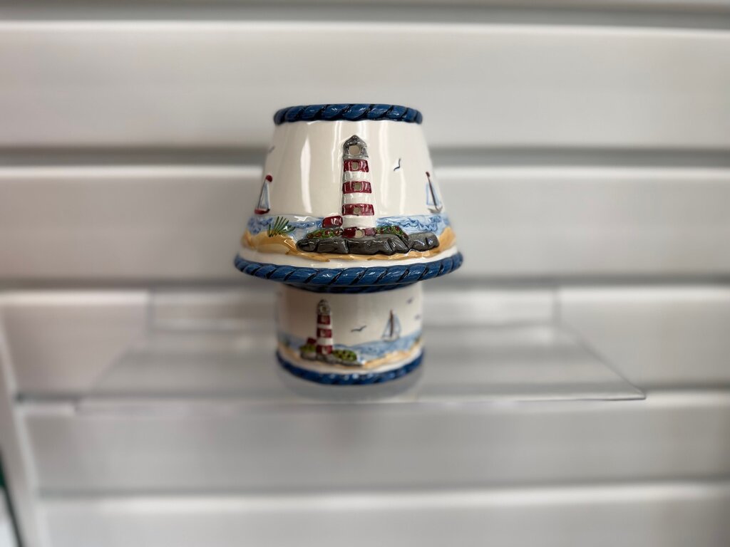 Lighthouse Decorated Candle Holders