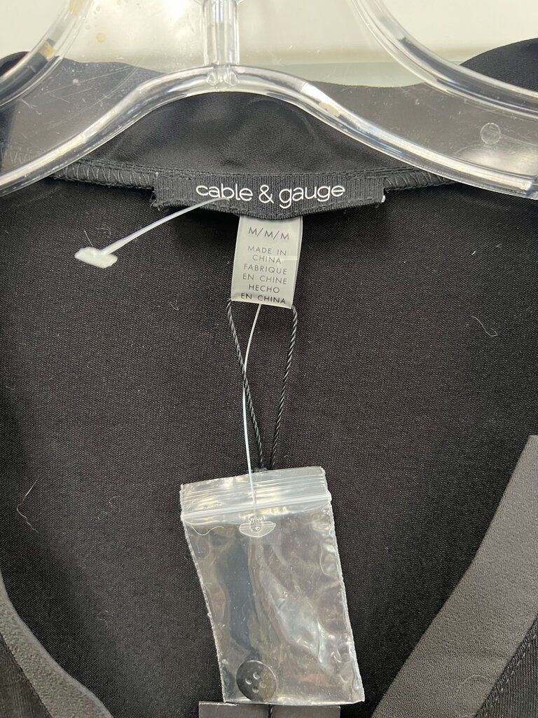 Cable & Gauge Black Blouse