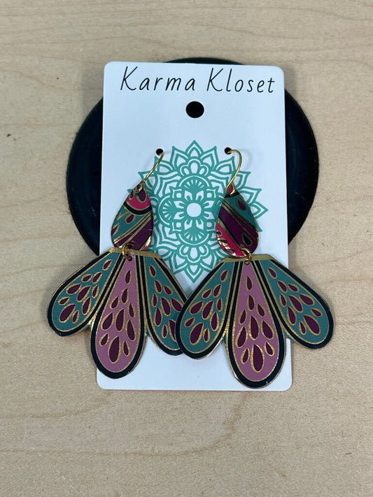 Handmade Tin Drop Earrings
