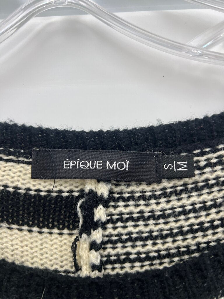 ÉPIQUE MOI Striped Sweater
