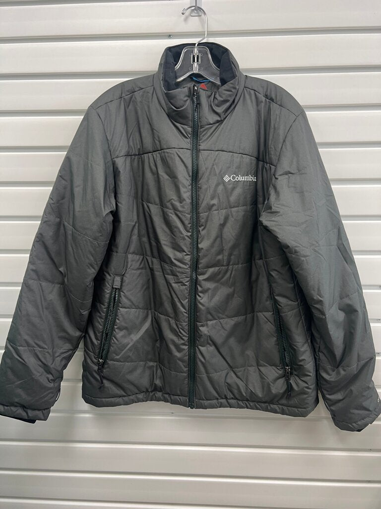 Columbia Interchange Omni-Heat Insulated Puffer Jacket – Charcoal Gray Zip-In Liner, Omni-Shield Water Repellent – Size M