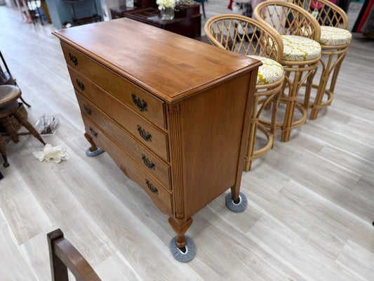 Vintage Four-Drawer Queen Anne style Dresser