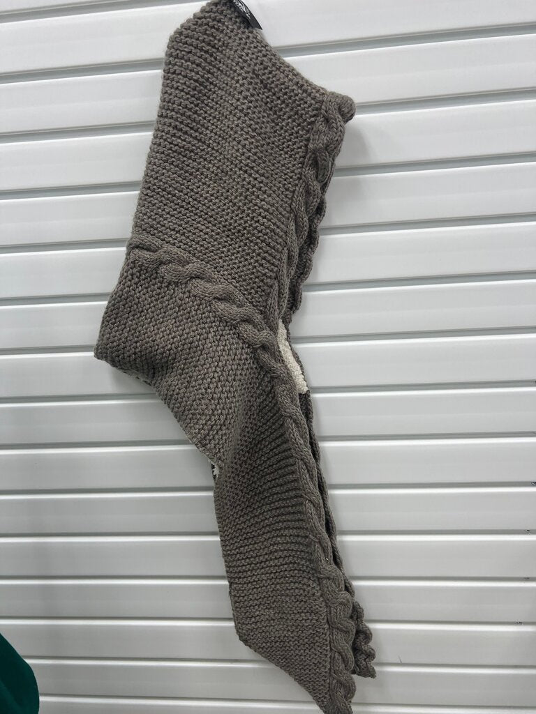 C.C Cocoa Hooded Pocket Scarf Sherpa Lined NWT