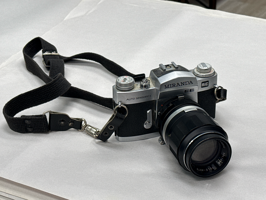 1970's Miranda EE Camera with Telephoto Lens.