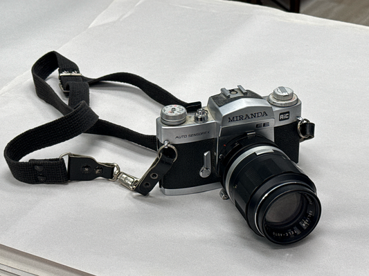 1970's Miranda EE Camera with Telephoto Lens.