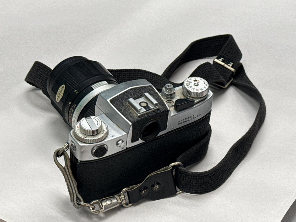 1970's Miranda EE Camera with Telephoto Lens.