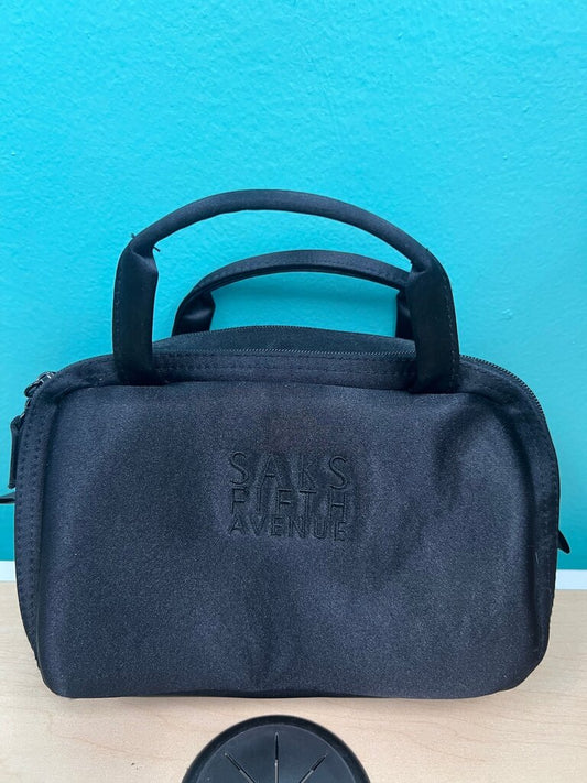 Saks Fifth Avenue Black Cosmetic Bag