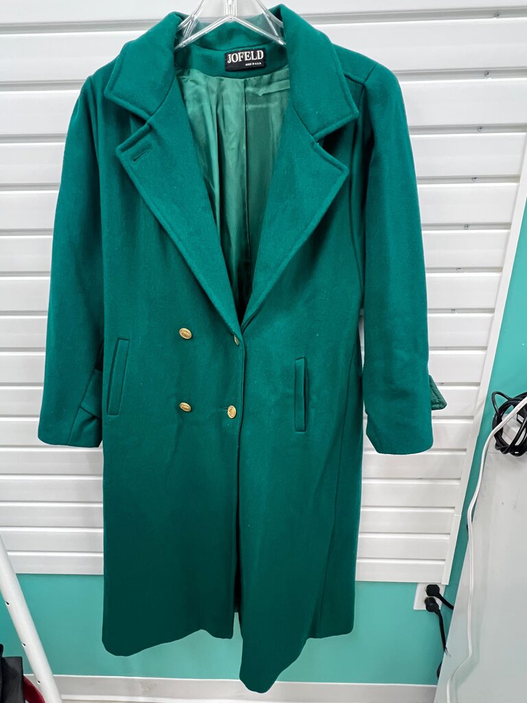 Vintage Green Wool Coat by Hockanum