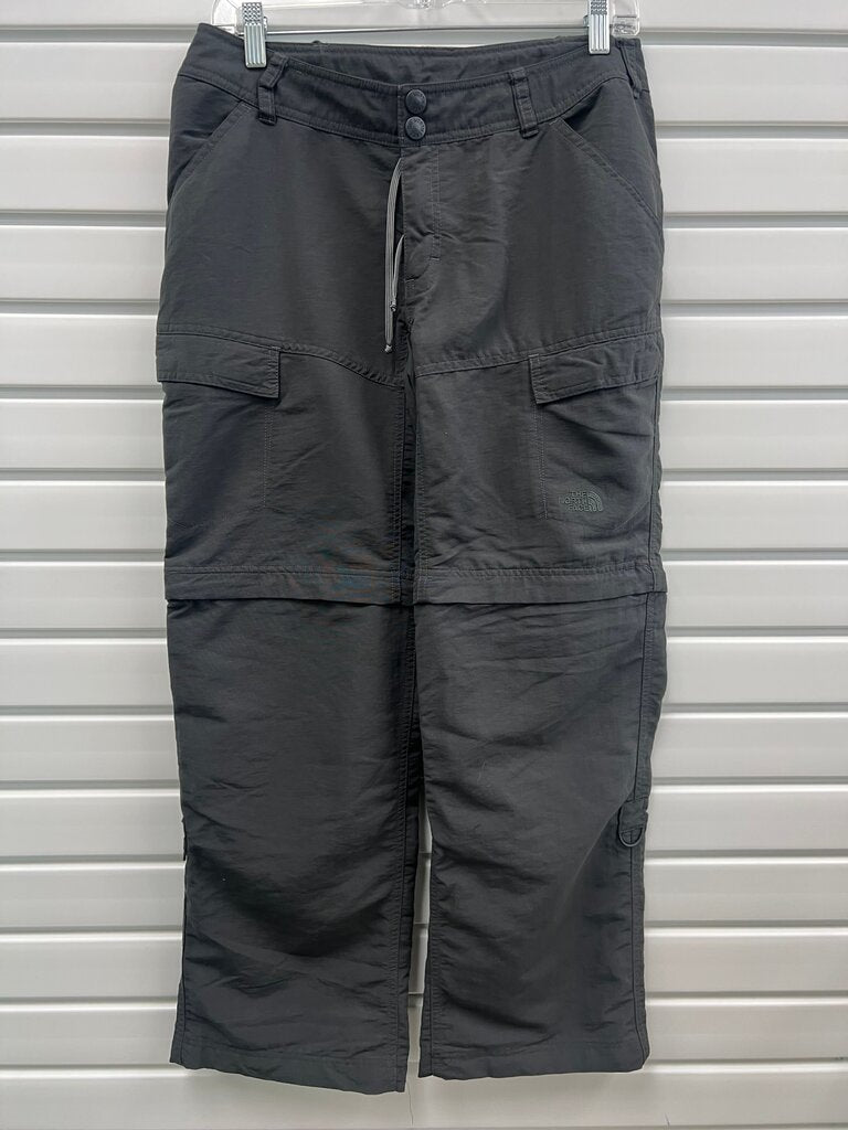 The North Face Convertible Zip Off Hiking Pants Gray Size 8