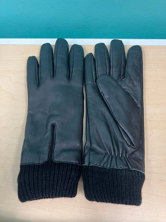 Apt 9 Womens Leather Gloves Knit Cuff
