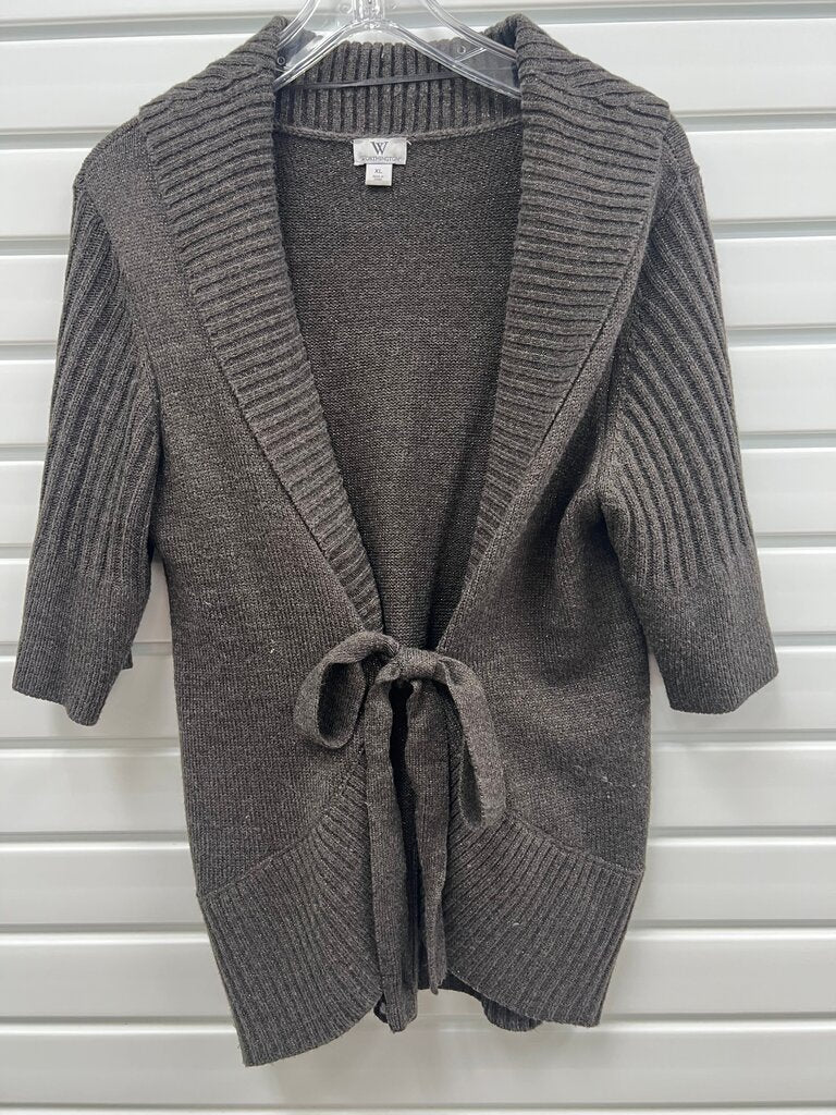 Women's Brown Knit Cardigan