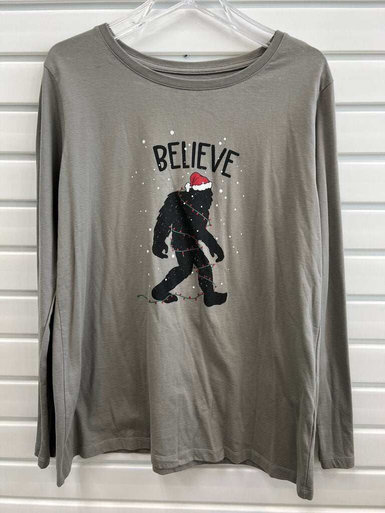 Natural Reflection Believe Bigfoot Long Sleeve Shirt