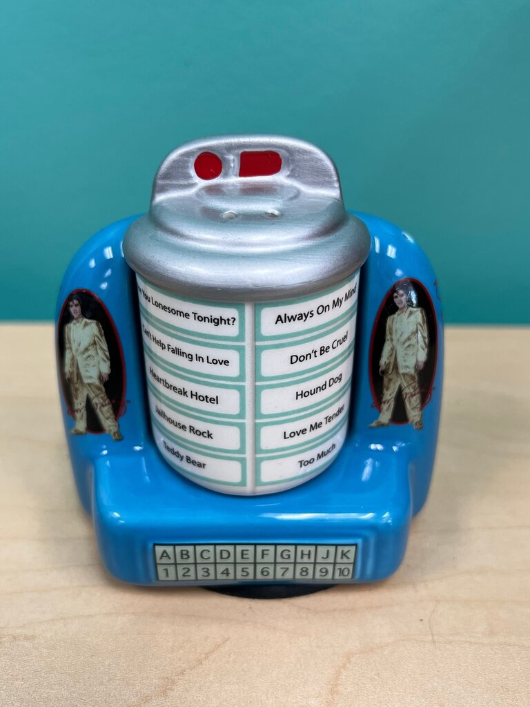 Elvis Presley Jukebox Salt and Pepper Shakers Signature Product w/ Box