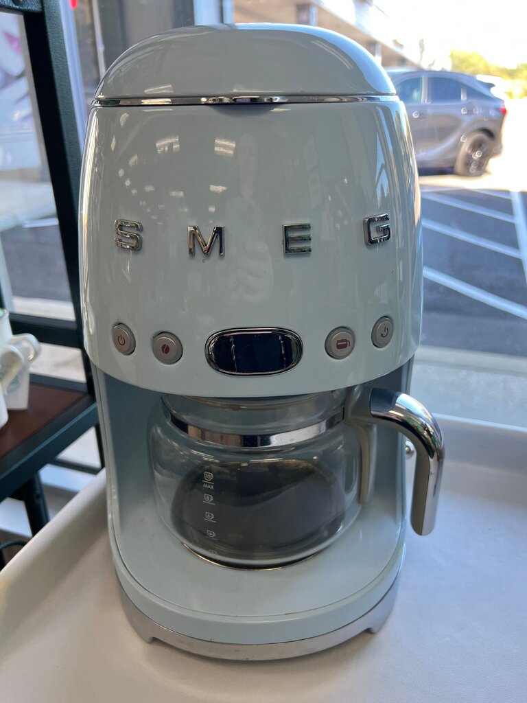 SMEG Pastel Blue 50s Retro 10 Cup Drip Coffee Maker